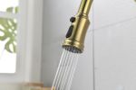 Single Handle High Arc Pull Out Kitchen Faucet; Single Level Stainless Steel Kitchen Sink Faucets with Pull Down Sprayer